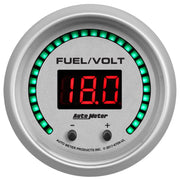 AutoMeter 6709-UL - GAUGE, FUEL/VOLT, 2 1/16" TWO CHANNEL, SELECTABLE, ULTRA-LITE ELITE DIGITAL