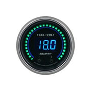 AutoMeter 6709-CB - GAUGE, FUEL/VOLT, 2 1/16" TWO CHANNEL, SELECTABLE, COBALT ELITE DIGITAL 5
