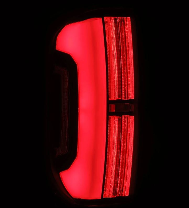 AlphaRex 672052 - Prismatic LED Taillights Black Red