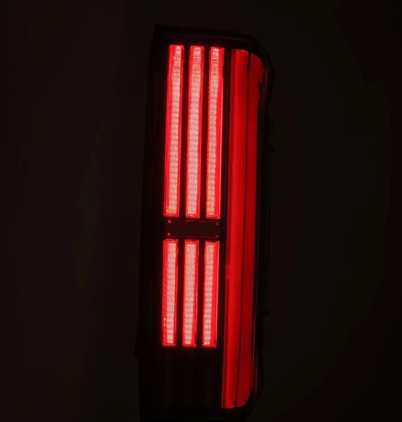 AlphaRex 673002 - Prismatic LED Taillights Black Red
