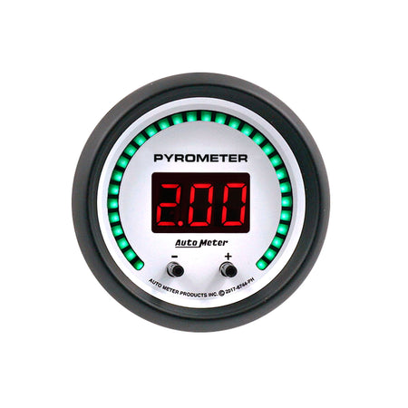 AutoMeter 6744-PH - GAUGE, PYROMETER, 2 1/16", TWO CHANNEL, SELECTABLE, PHANTOM ELITE DIGITAL 3