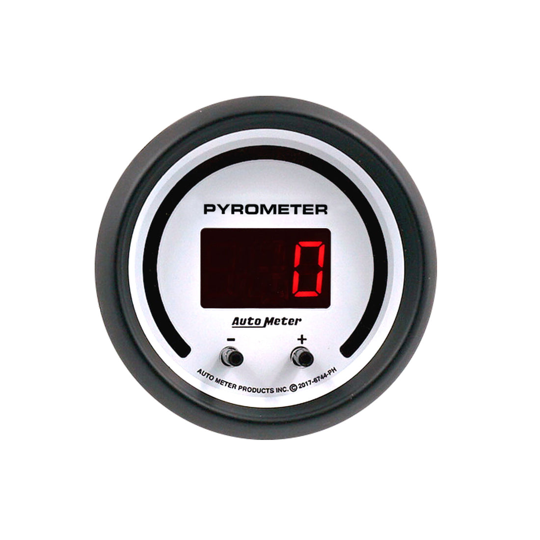AutoMeter 6744-PH - GAUGE, PYROMETER, 2 1/16", TWO CHANNEL, SELECTABLE, PHANTOM ELITE DIGITAL 4