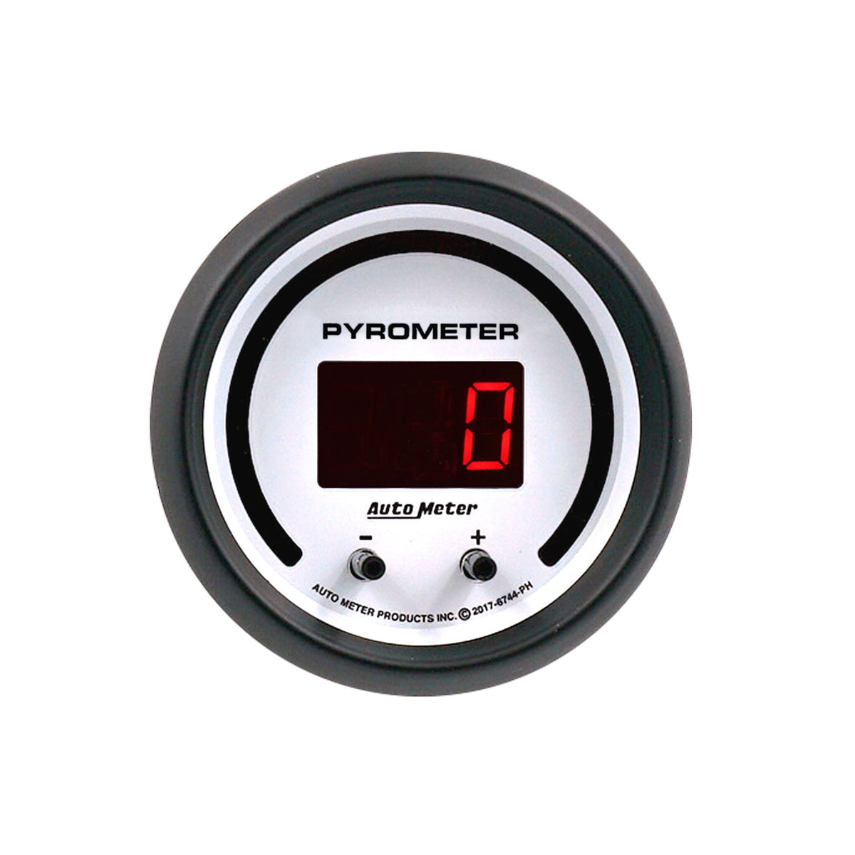 AutoMeter 6744-PH - GAUGE, PYROMETER, 2 1/16", TWO CHANNEL, SELECTABLE, PHANTOM ELITE DIGITAL 4