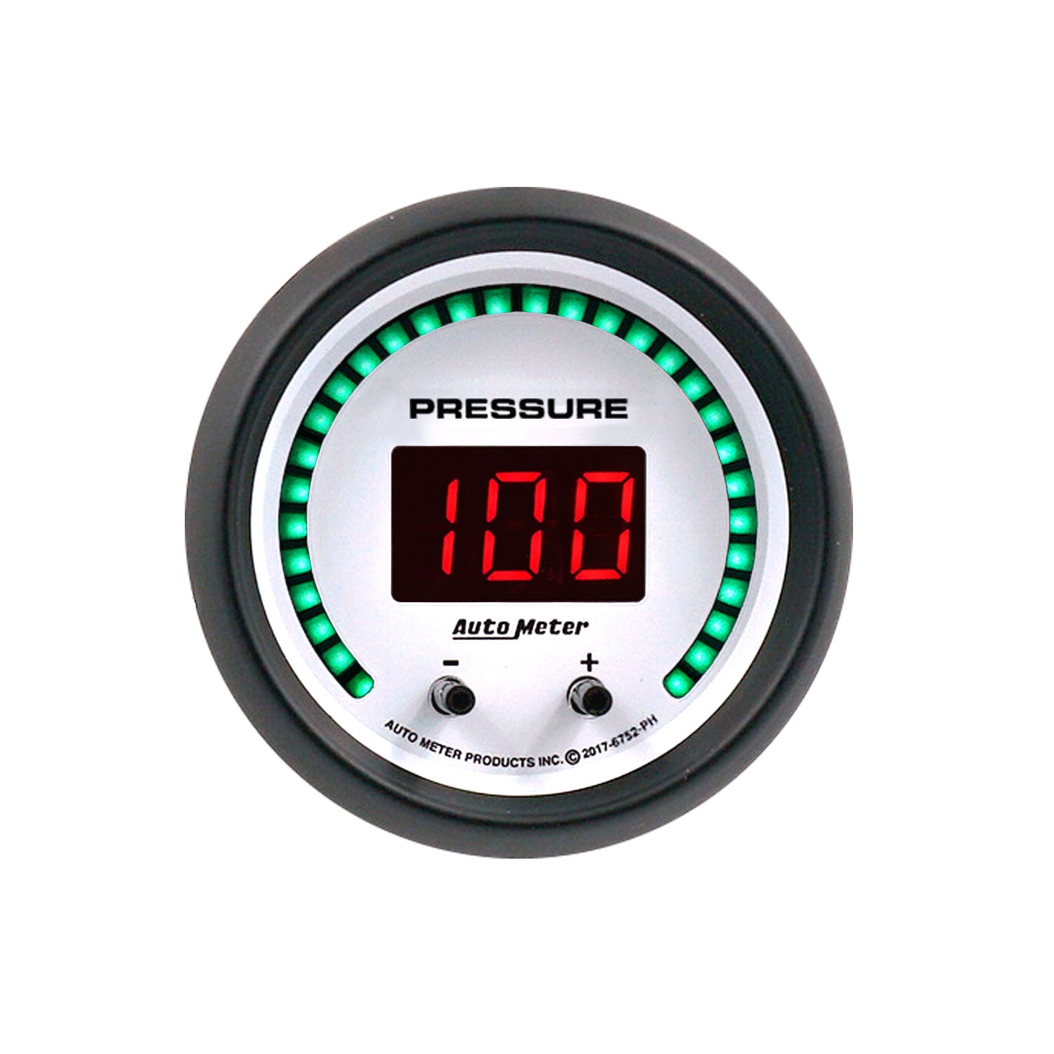 AutoMeter 6752-PH - GAUGE, PRESSURE, 2 1/16", TWO CHANNEL, SELECTABLE, PHANTOM ELITE DIGITAL 3