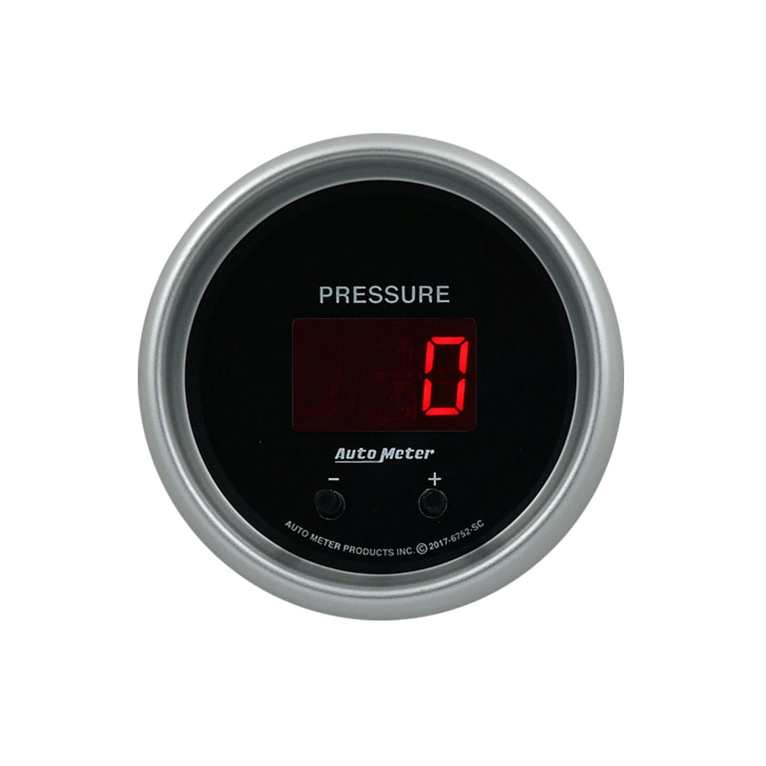 AutoMeter Body AutoMeter 6752-SC - GAUGE, PRESSURE, 2 1/16", TWO CHANNEL, SELECTABLE, SPORT-COMP ELITE DIGITAL