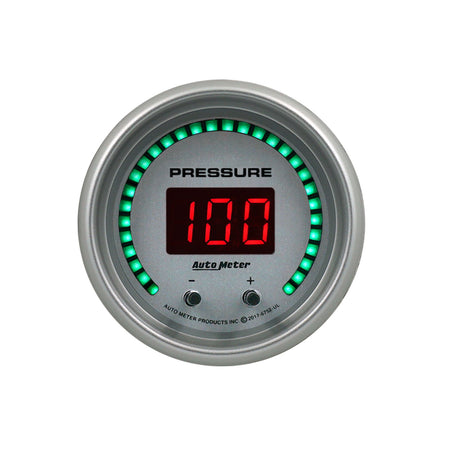 AutoMeter 6752-UL - GAUGE, PRESSURE, 2 1/16", TWO CHANNEL, SELECTABLE, ULTRA-LITE ELITE DIGITAL 3