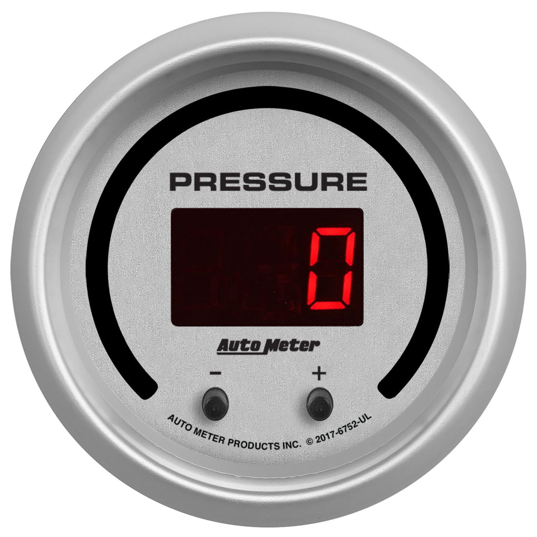AutoMeter 6752-UL - GAUGE, PRESSURE, 2 1/16", TWO CHANNEL, SELECTABLE, ULTRA-LITE ELITE DIGITAL 4