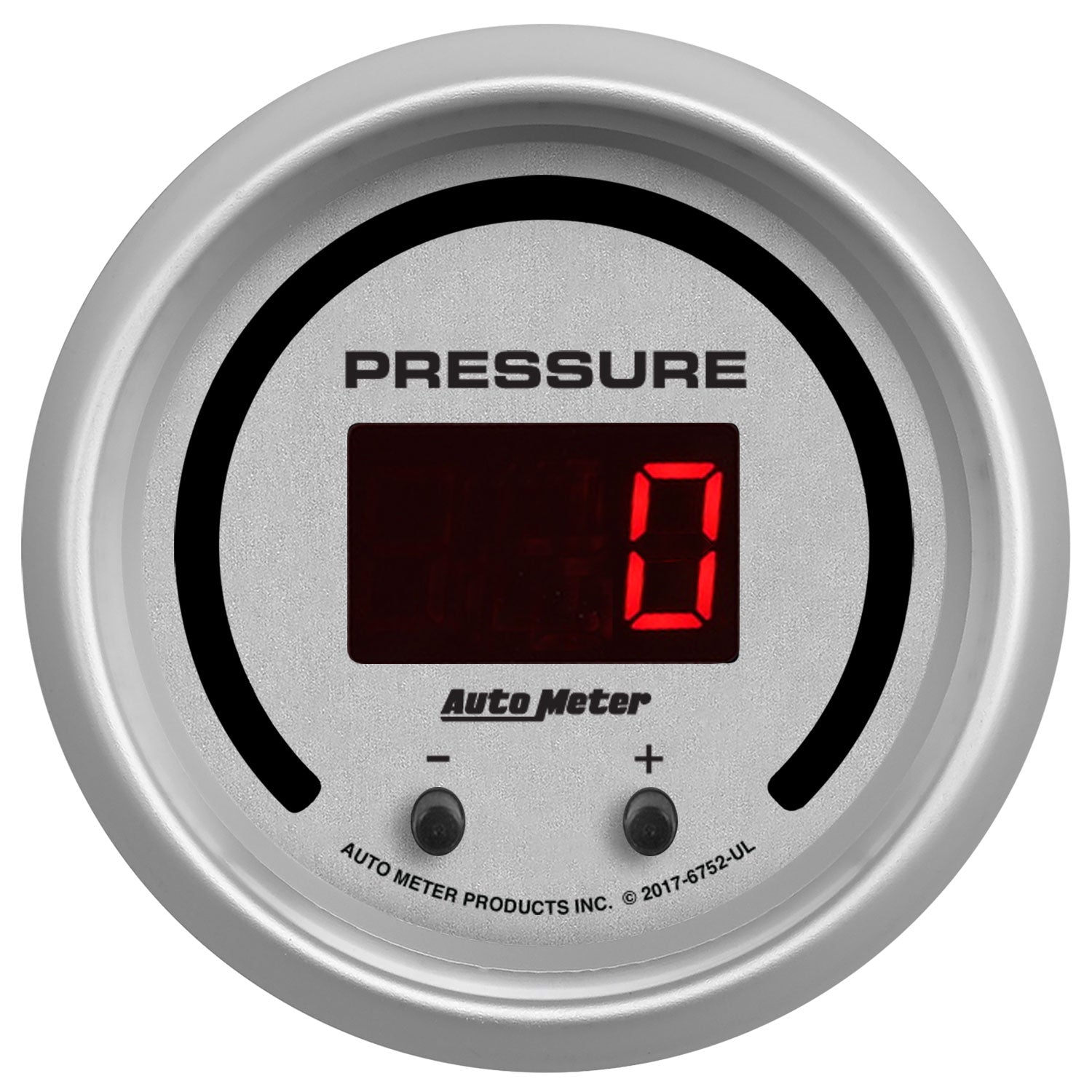 AutoMeter 6752-UL - GAUGE, PRESSURE, 2 1/16", TWO CHANNEL, SELECTABLE, ULTRA-LITE ELITE DIGITAL 4