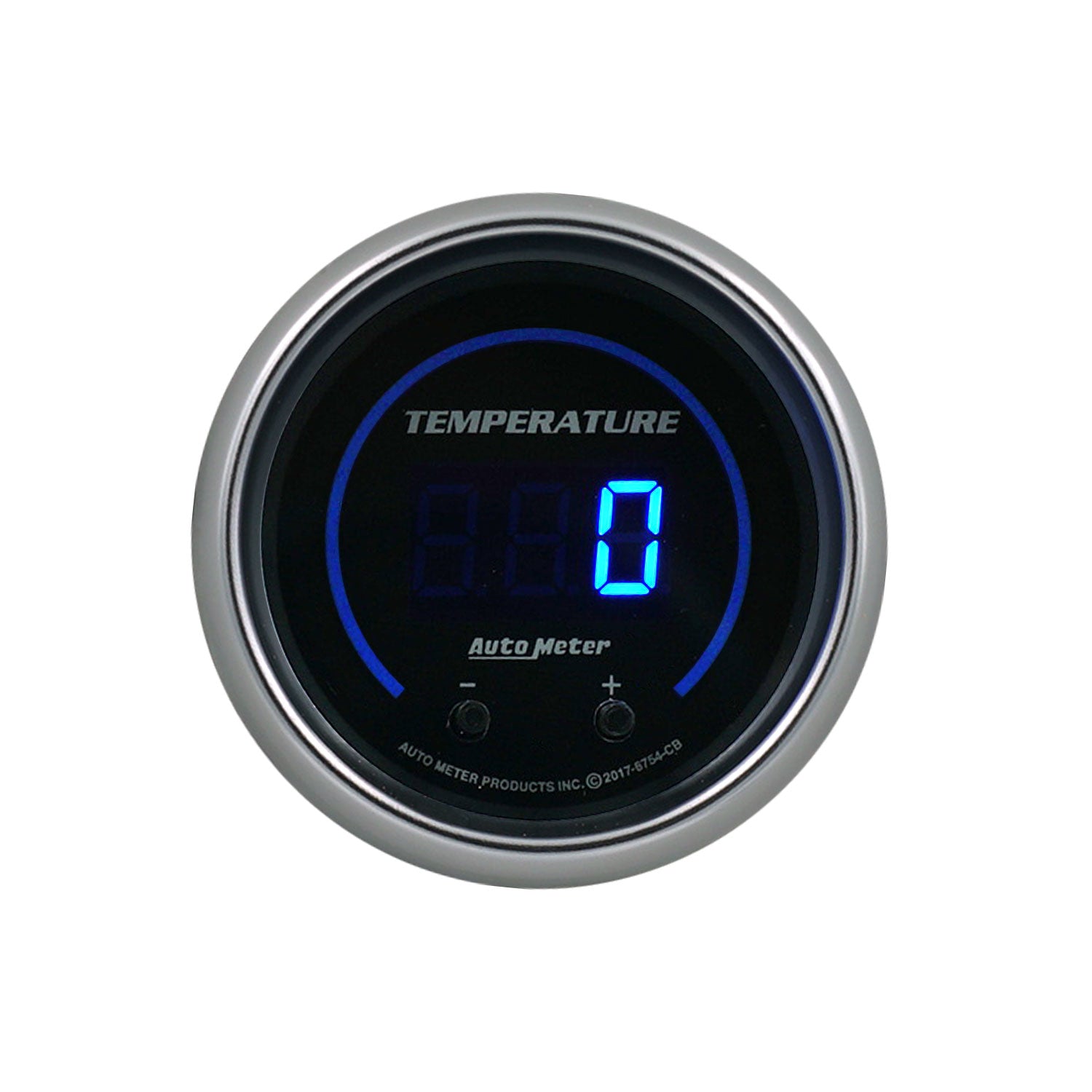 AutoMeter 6754-CB - GAUGE, FLUID TEMPERATURE, 2 1/16", TWO CHANNEL, SELECTABLE, COBALT ELITE DIGITAL