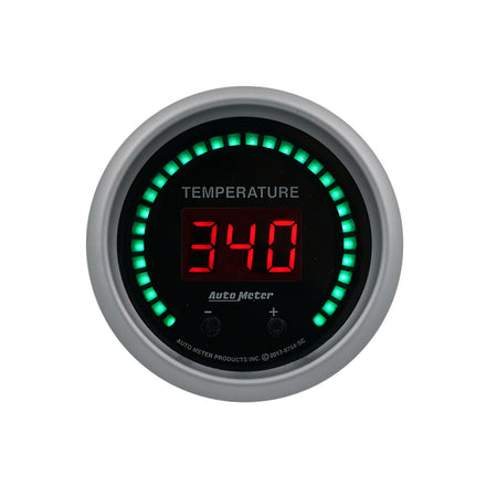 AutoMeter 6754-SC - GAUGE, FLUID TEMPERATURE, 2 1/16", 2 CHAN, SELECTABLE, SPORT-COMP ELITE DIGITAL 3