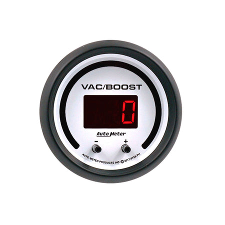 AutoMeter 6758-PH - GAUGE, VAC/BOOST, 2 1/16", TWO CHANNEL, SELECTABLE, PHANTOM ELITE DIGITAL 2