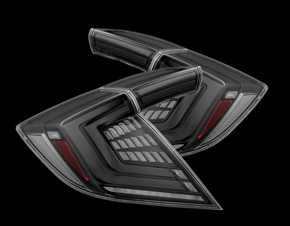AlphaRex 676000 - Prismatic LED Taillights Black Red 2