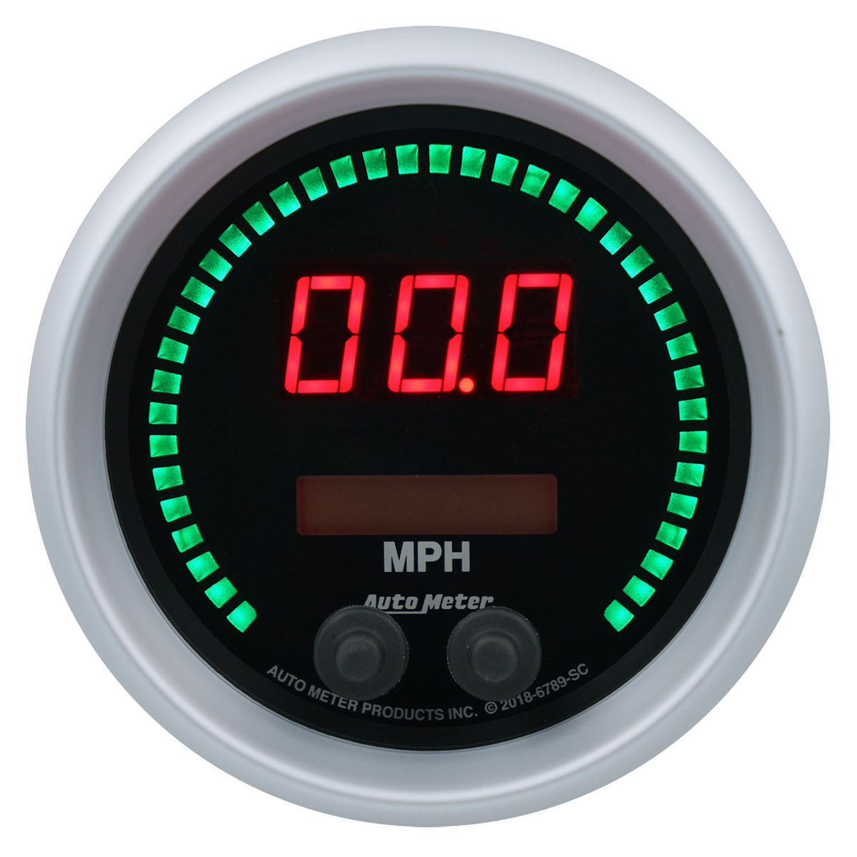 AutoMeter 6789-SC - GAUGE, SPEEDO, 3 3/8", 260MPH / 260KMH, ELEC PROGRAM, SPORT-COMP ELITE DIGITAL 3