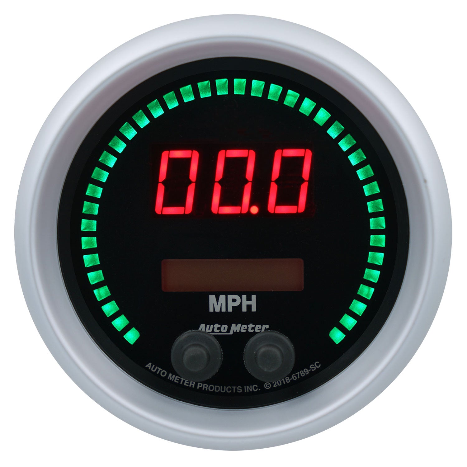 AutoMeter 6789-SC - GAUGE, SPEEDO, 3 3/8", 260MPH / 260KMH, ELEC PROGRAM, SPORT-COMP ELITE DIGITAL 3