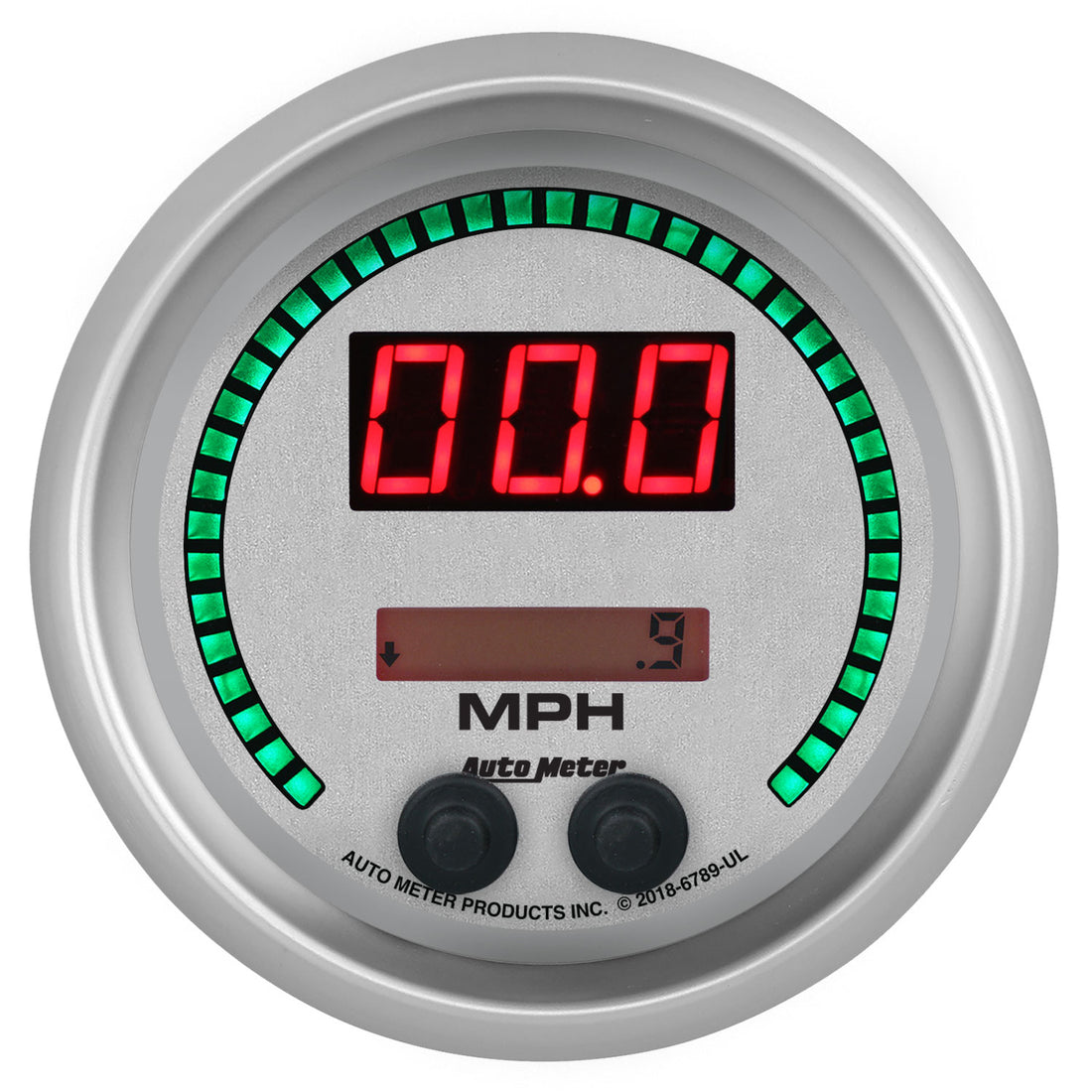 AutoMeter 6789-UL - GAUGE, SPEEDO, 3 3/8", 260MPH / 260KM/H, ELEC PROGRAM, ULTRA-LITE ELITE DIGITAL 5