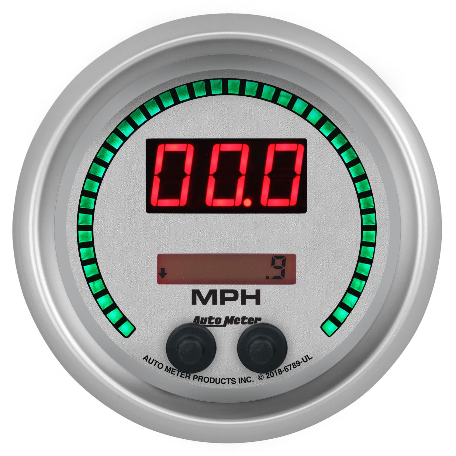 AutoMeter 6789-UL - GAUGE, SPEEDO, 3 3/8", 260MPH / 260KM/H, ELEC PROGRAM, ULTRA-LITE ELITE DIGITAL 5