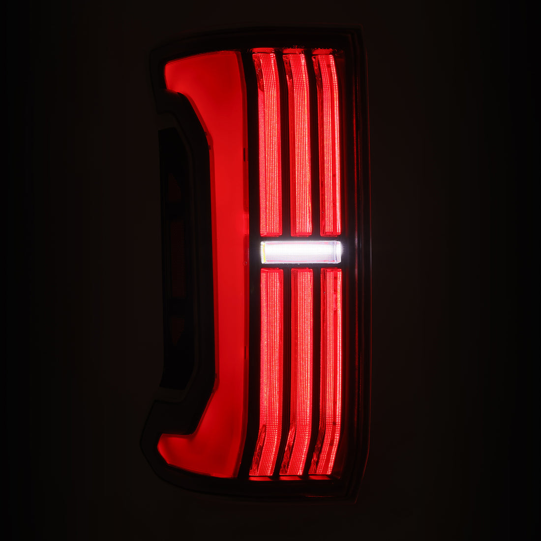 AlphaRex 679010 - Prismatic LED Taillights Black Red 5