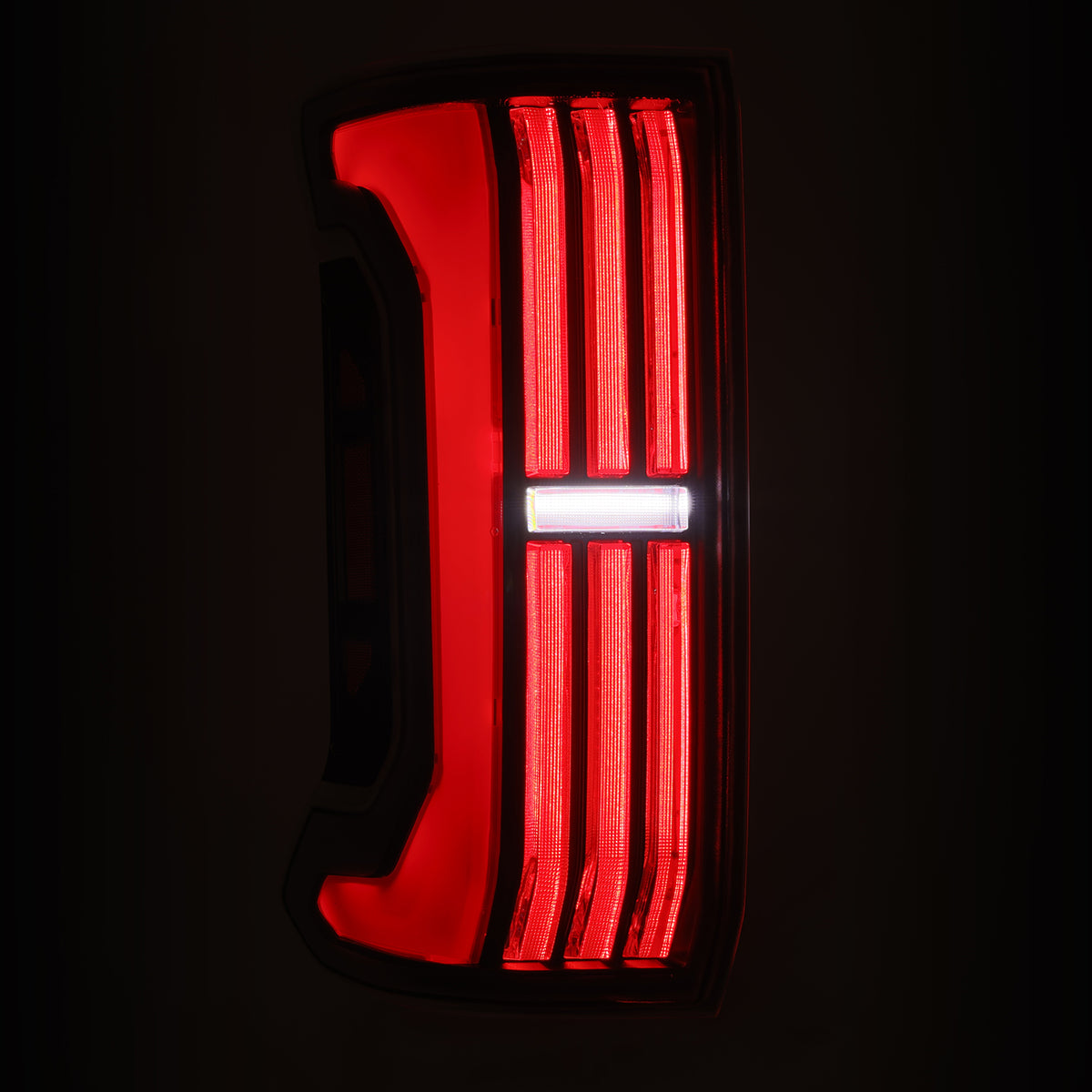 AlphaRex 679010 - Prismatic LED Taillights Black Red 5