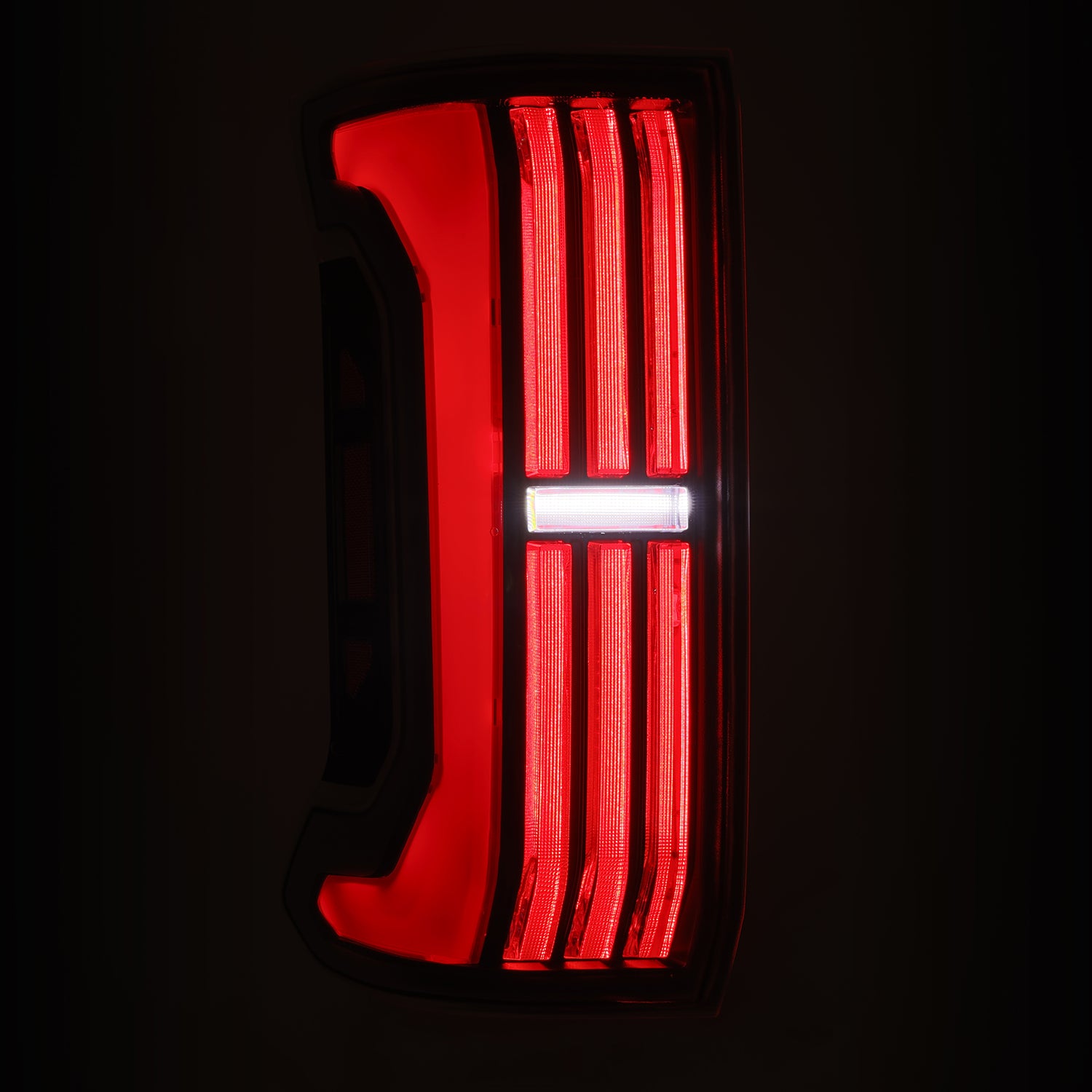 AlphaRex 679010 - Prismatic LED Taillights Black Red 5