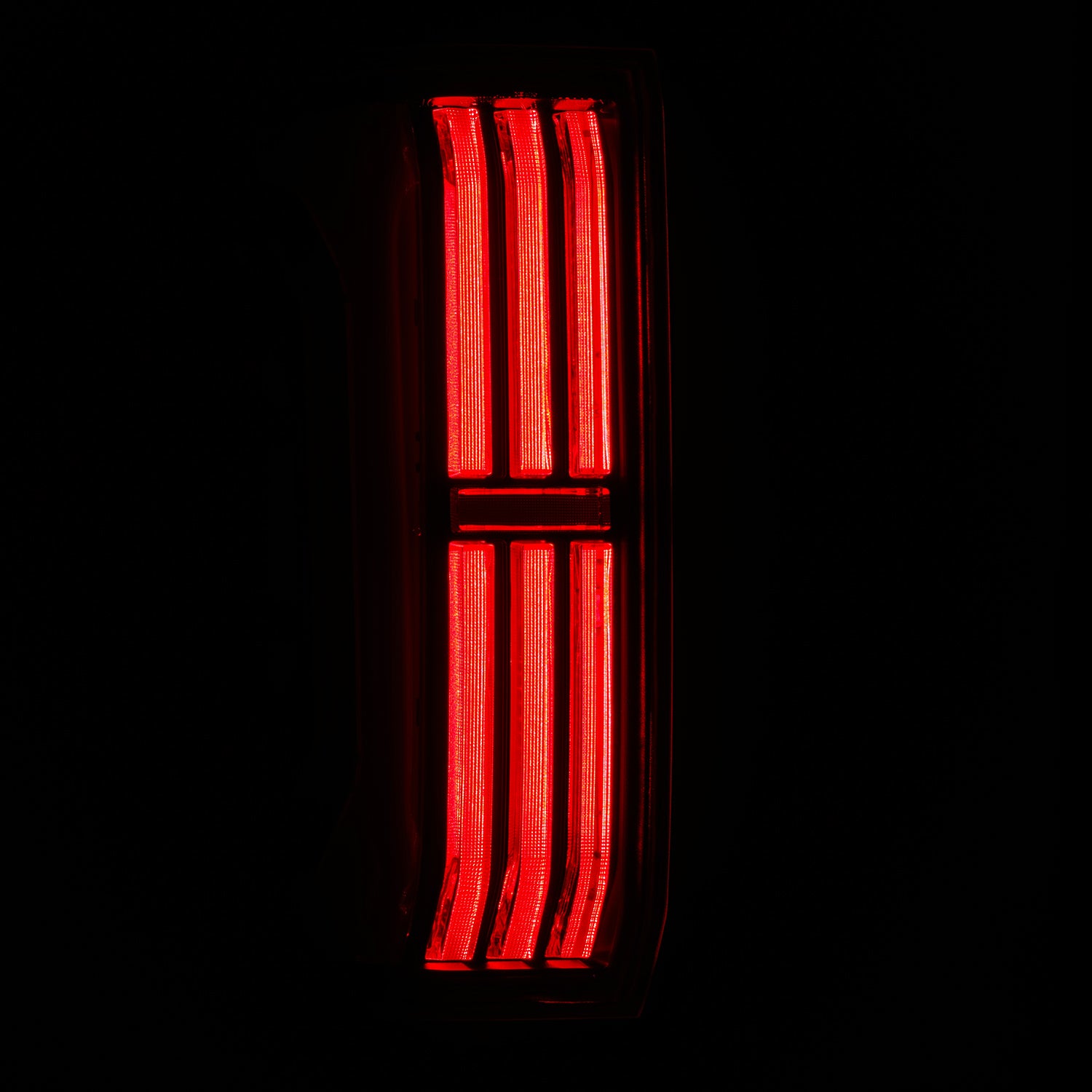 AlphaRex 679010 - Prismatic LED Taillights Black Red