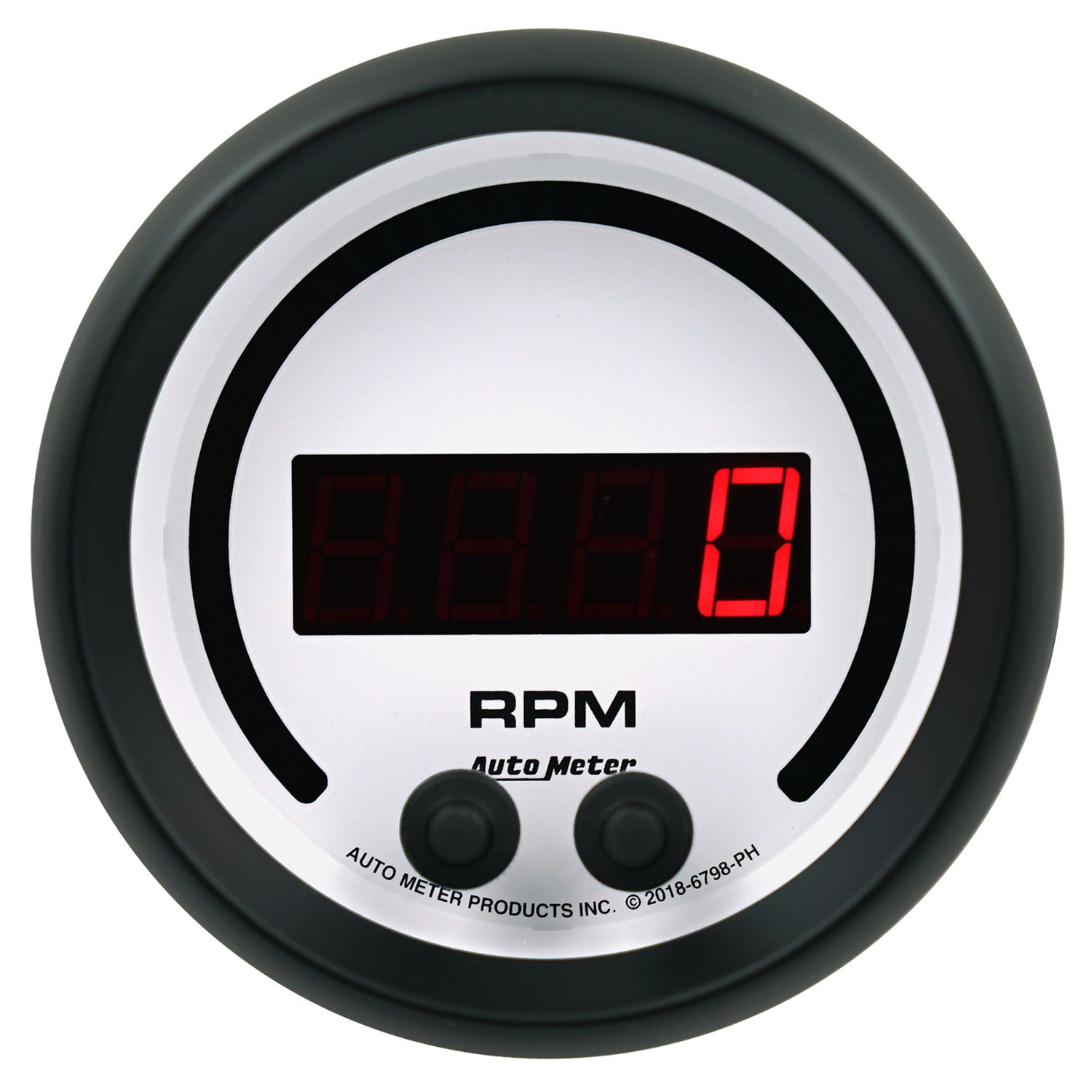 AutoMeter 6798-PH - GAUGE, TACHOMETER, 3 3/8", 16K RPM, IN-DASH, PHANTOM ELITE DIGITAL