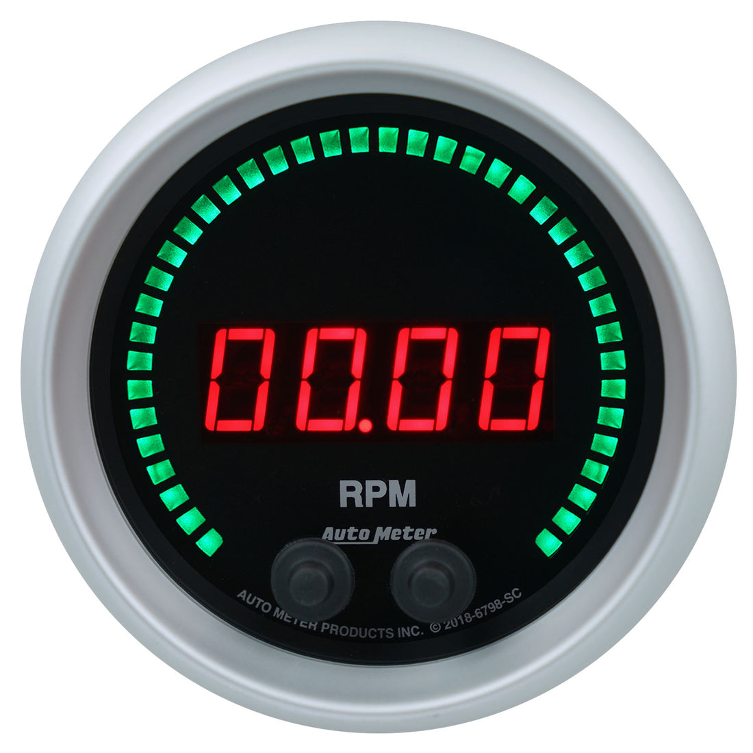 AutoMeter 6798-SC - GAUGE, TACHOMETER, 3 3/8", 16K RPM, IN-DASH, SPORT-COMP ELITE DIGITAL 3