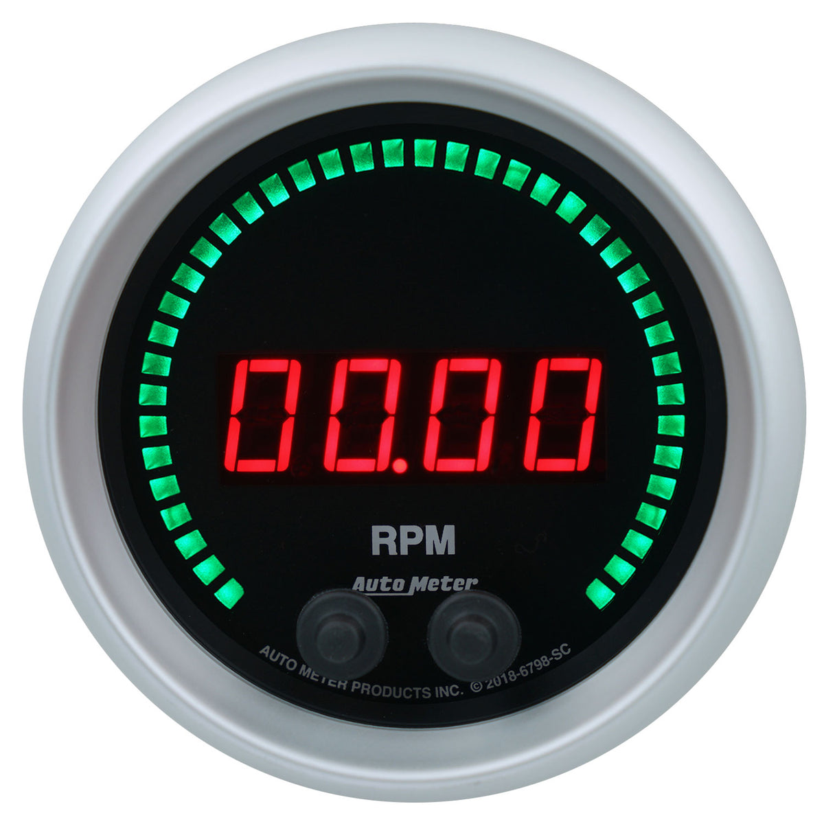 AutoMeter 6798-SC - GAUGE, TACHOMETER, 3 3/8", 16K RPM, IN-DASH, SPORT-COMP ELITE DIGITAL 3