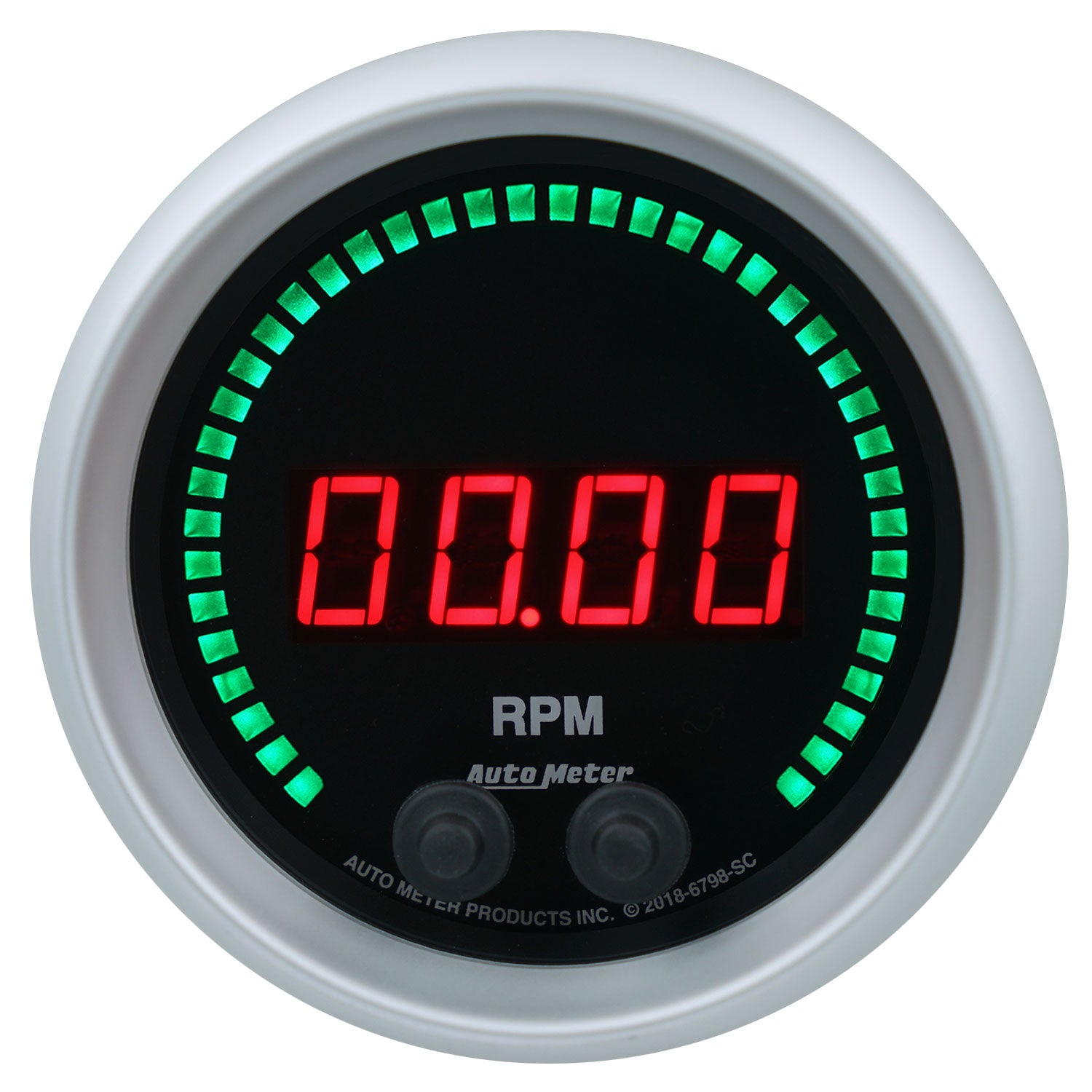 AutoMeter 6798-SC - GAUGE, TACHOMETER, 3 3/8", 16K RPM, IN-DASH, SPORT-COMP ELITE DIGITAL 3