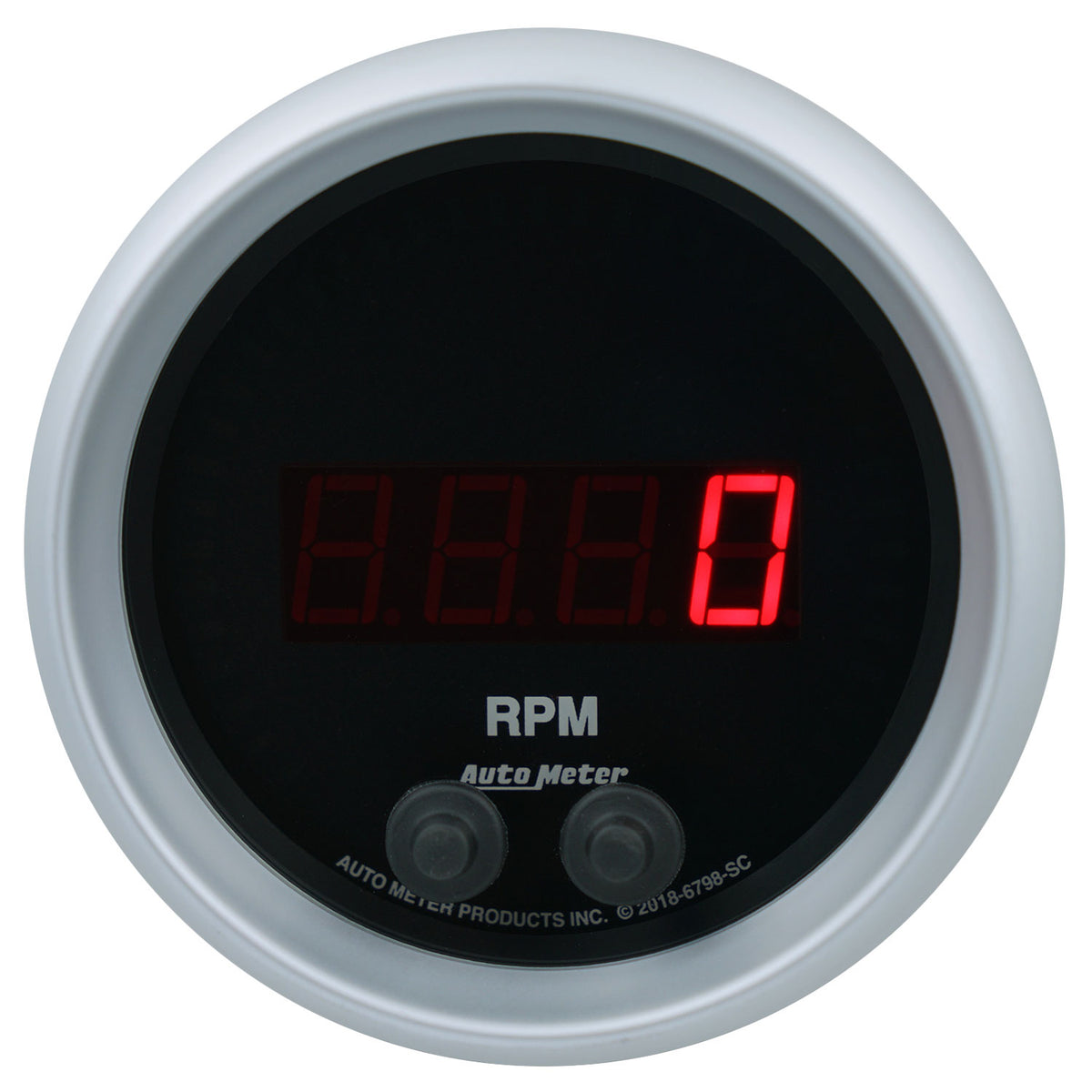 AutoMeter 6798-SC - GAUGE, TACHOMETER, 3 3/8", 16K RPM, IN-DASH, SPORT-COMP ELITE DIGITAL 4