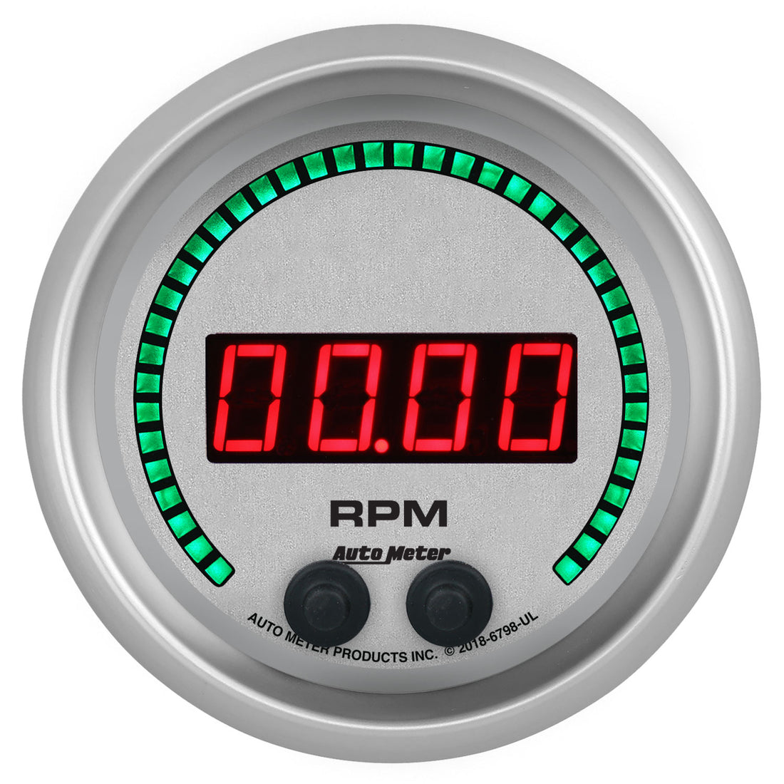 AutoMeter 6798-UL - GAUGE, TACHOMETER, 3 3/8", 16K RPM, IN-DASH, ULTRA-LITE ELITE DIGITAL 3