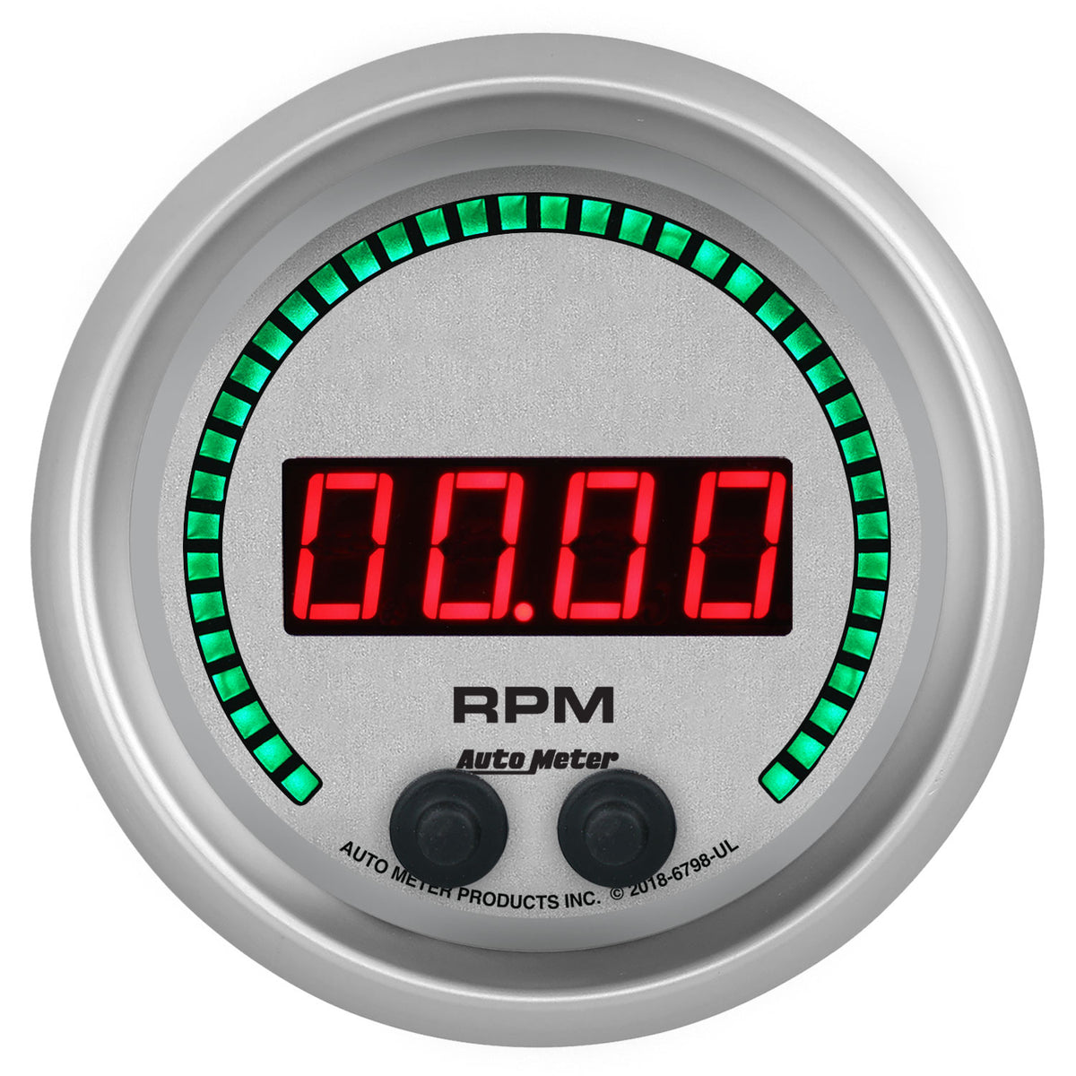 AutoMeter 6798-UL - GAUGE, TACHOMETER, 3 3/8", 16K RPM, IN-DASH, ULTRA-LITE ELITE DIGITAL 3