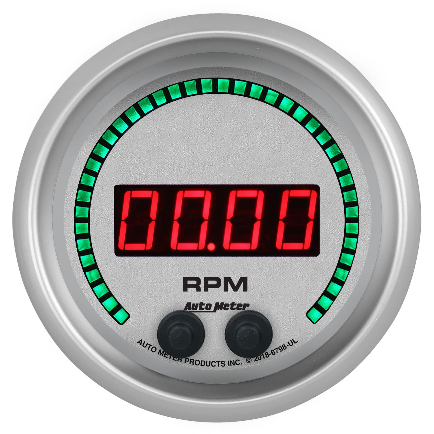 AutoMeter 6798-UL - GAUGE, TACHOMETER, 3 3/8", 16K RPM, IN-DASH, ULTRA-LITE ELITE DIGITAL 3