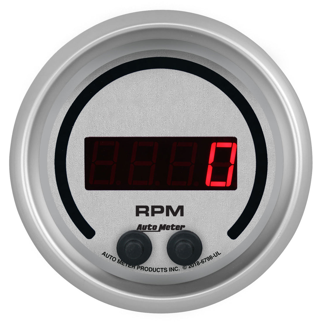 AutoMeter 6798-UL - GAUGE, TACHOMETER, 3 3/8", 16K RPM, IN-DASH, ULTRA-LITE ELITE DIGITAL 4