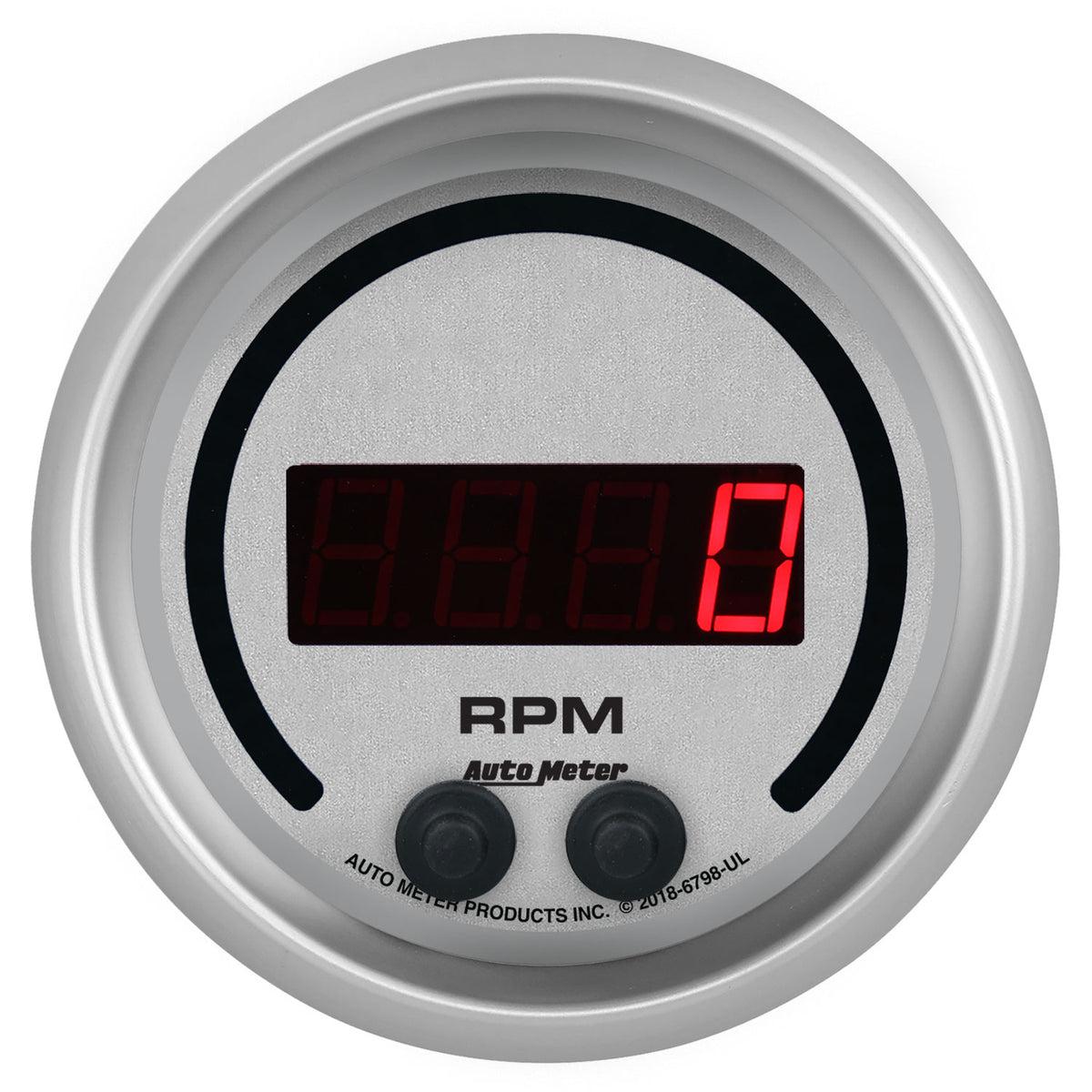 AutoMeter 6798-UL - GAUGE, TACHOMETER, 3 3/8", 16K RPM, IN-DASH, ULTRA-LITE ELITE DIGITAL 4