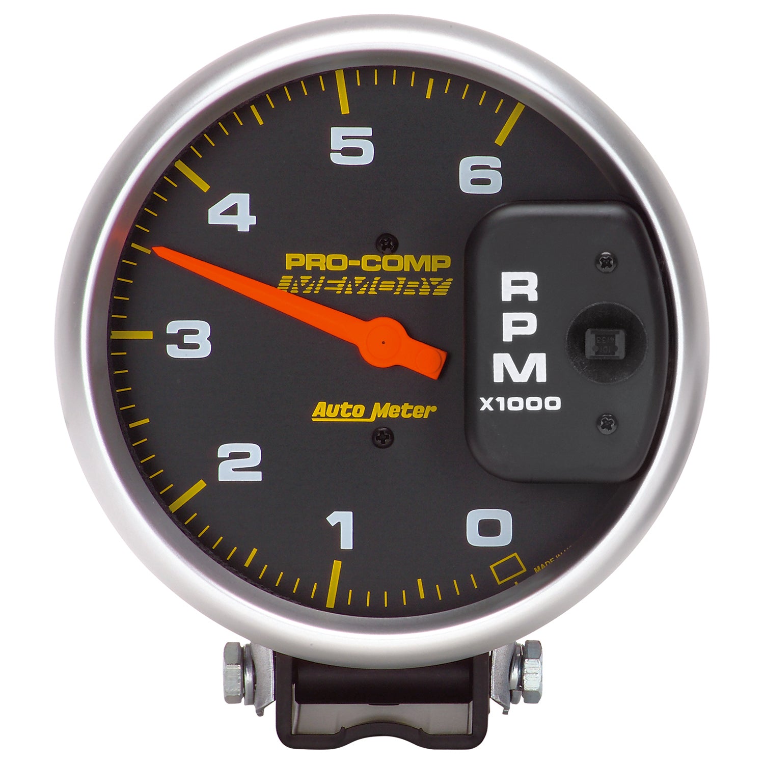 AutoMeter 6806 - GAUGE, TACHOMETER, 5", 6K RPM DIESEL, PEDESTAL W/PEAK MEMORY, PRO-COMP 3