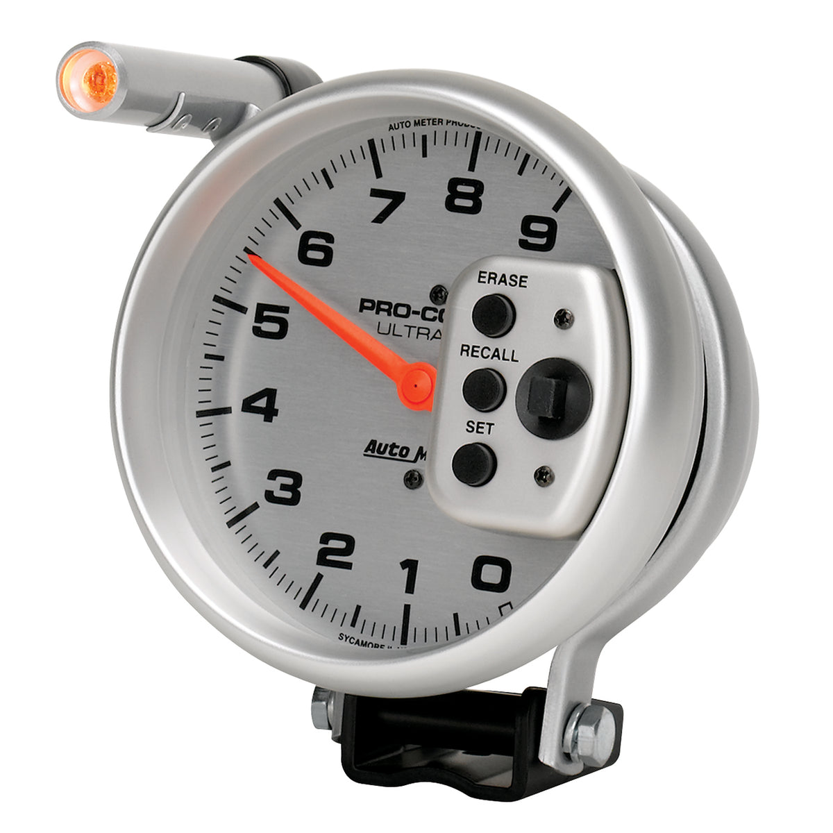 AutoMeter 6856 - GAUGE, TACH, 5", 9K RPM, PEDESTAL W/ QUICK LITE, W/PEAK MEMORY, ULTRA-LITE 4