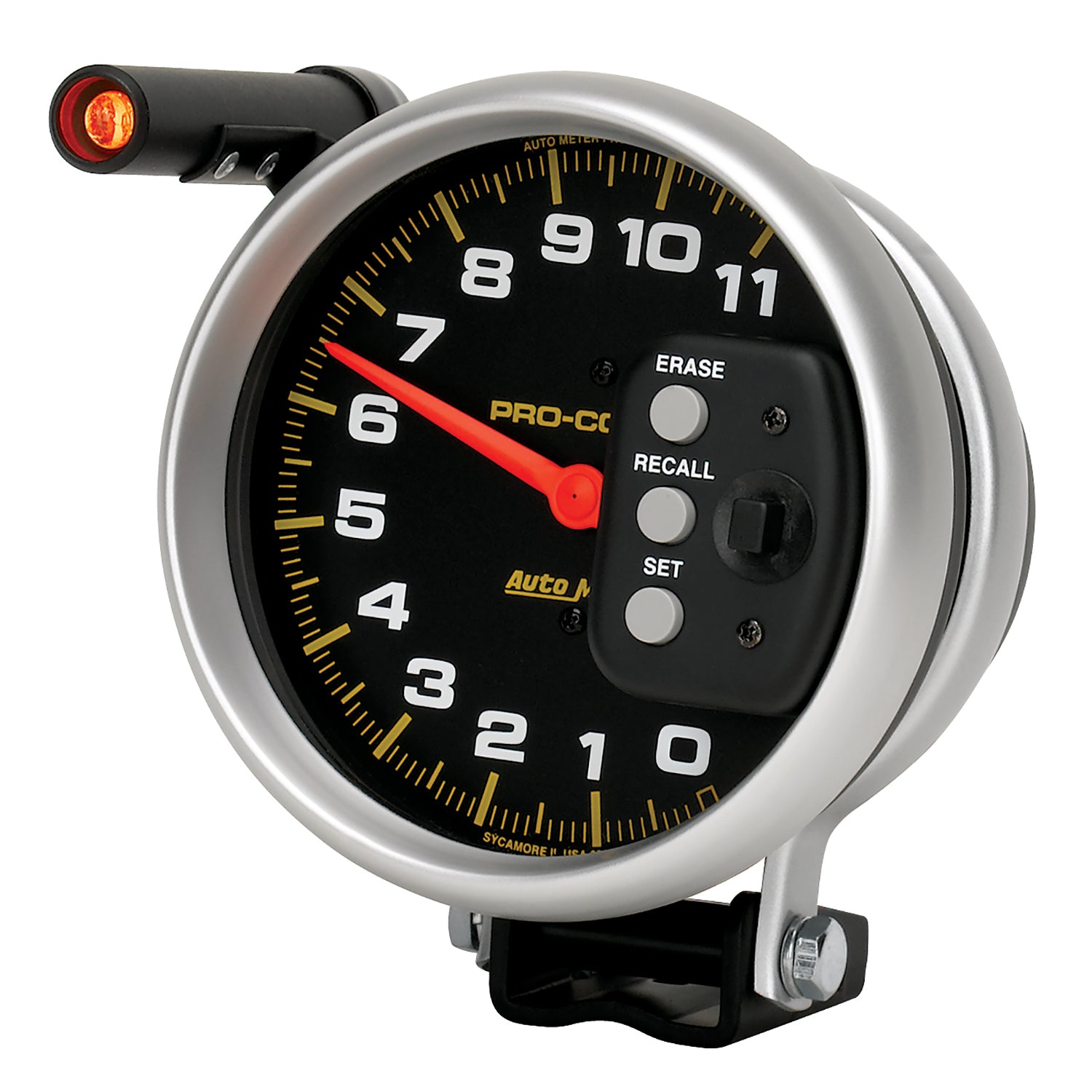 AutoMeter 6857 - GAUGE, TACH, 5", 11K RPM, PEDESTAL W/ QUICK LITE & PEAK MEMORY, PRO-COMP 5