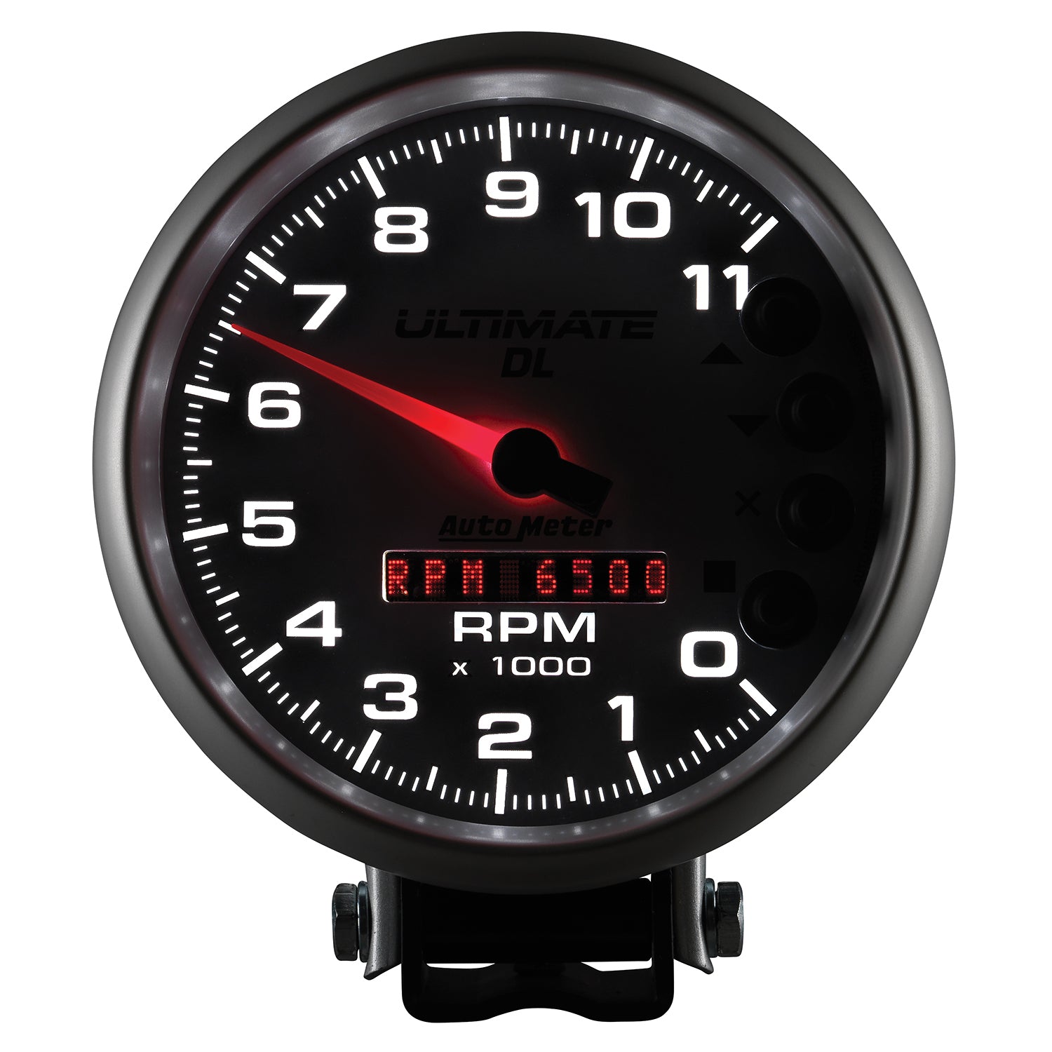 AutoMeter 6895 - GAUGE, TACH, 5", 11K RPM, PEDESTAL, DATALOGGING, ULTIMATE DL PLAYBACK, SILVER 6
