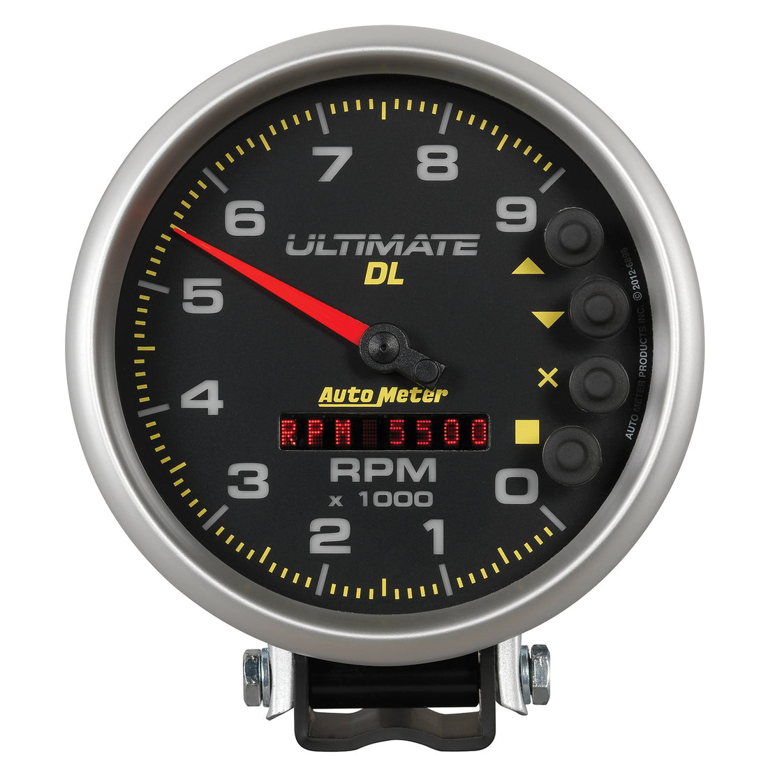 AutoMeter 6896 - GAUGE, TACH, 5", 9K RPM, PEDESTAL, DATALOGGING, ULTIMATE DL PLAYBACK, BLACK 2