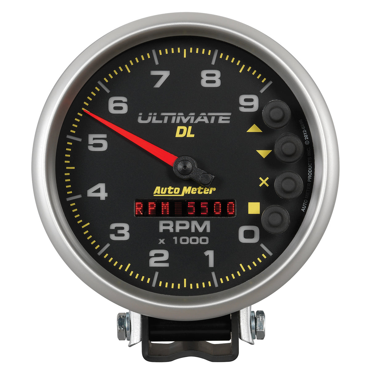 AutoMeter 6896 - GAUGE, TACH, 5", 9K RPM, PEDESTAL, DATALOGGING, ULTIMATE DL PLAYBACK, BLACK 2