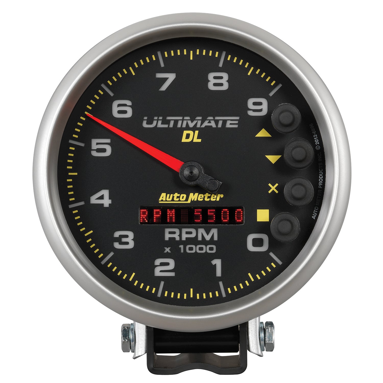 AutoMeter 6896 - GAUGE, TACH, 5", 9K RPM, PEDESTAL, DATALOGGING, ULTIMATE DL PLAYBACK, BLACK 2