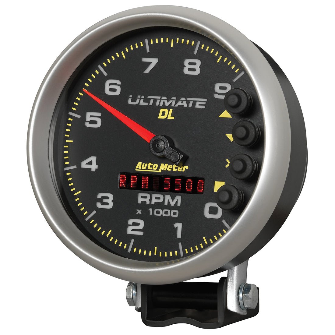 AutoMeter 6896 - GAUGE, TACH, 5", 9K RPM, PEDESTAL, DATALOGGING, ULTIMATE DL PLAYBACK, BLACK 4
