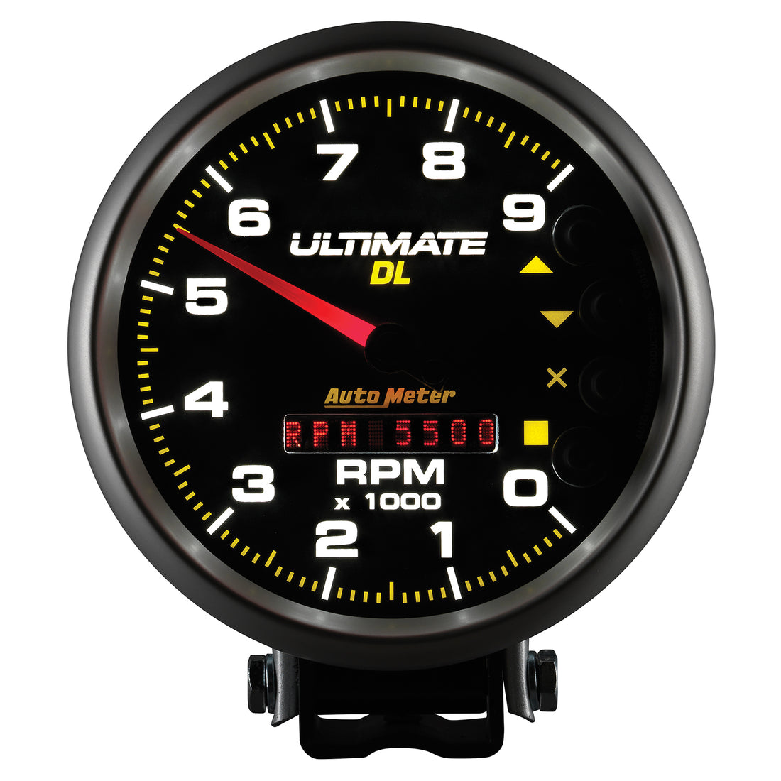 AutoMeter 6896 - GAUGE, TACH, 5", 9K RPM, PEDESTAL, DATALOGGING, ULTIMATE DL PLAYBACK, BLACK 8