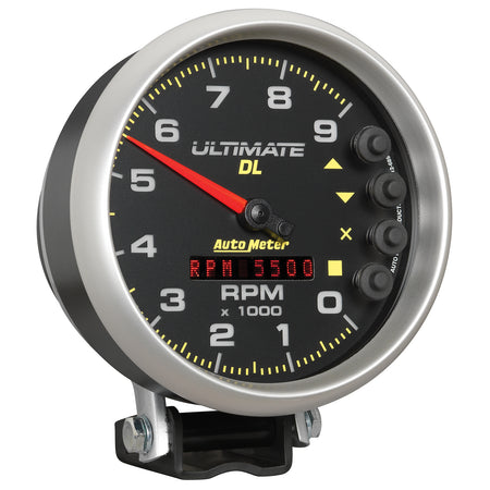 AutoMeter 6896 - GAUGE, TACH, 5", 9K RPM, PEDESTAL, DATALOGGING, ULTIMATE DL PLAYBACK, BLACK 10