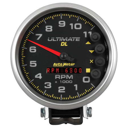AutoMeter 6897 - GAUGE, TACH, 5", 11K RPM, PEDESTAL, DATALOGGING, ULTIMATE DL PLAYBACK, BLACK 3
