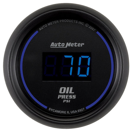 AutoMeter 6927 - GAUGE, OIL PRESSURE, 2 1/16", 100PSI, DIGITAL, BLACK DIAL W/ BLUE LED 3
