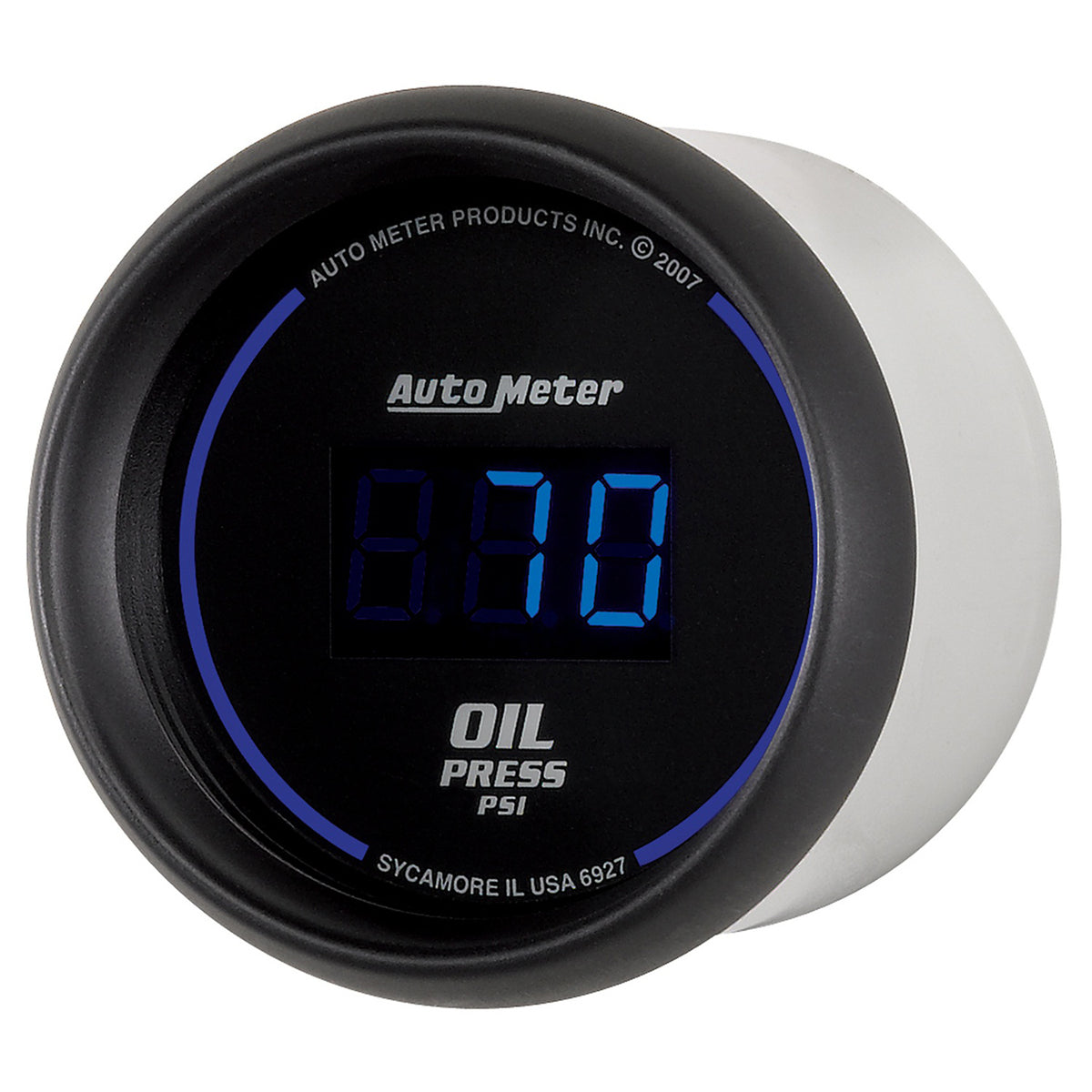 AutoMeter 6927 - GAUGE, OIL PRESSURE, 2 1/16", 100PSI, DIGITAL, BLACK DIAL W/ BLUE LED 4
