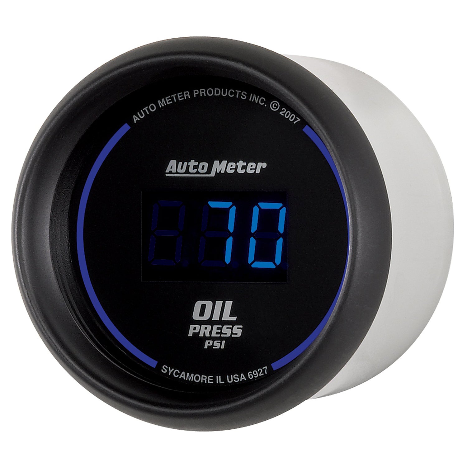 AutoMeter 6927 - GAUGE, OIL PRESSURE, 2 1/16", 100PSI, DIGITAL, BLACK DIAL W/ BLUE LED 4