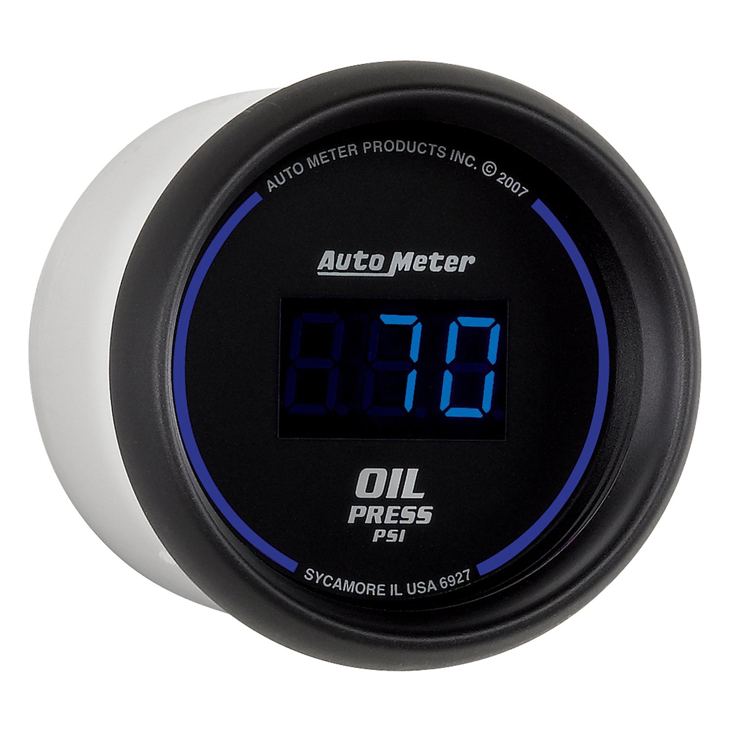 AutoMeter 6927 - GAUGE, OIL PRESSURE, 2 1/16", 100PSI, DIGITAL, BLACK DIAL W/ BLUE LED 5