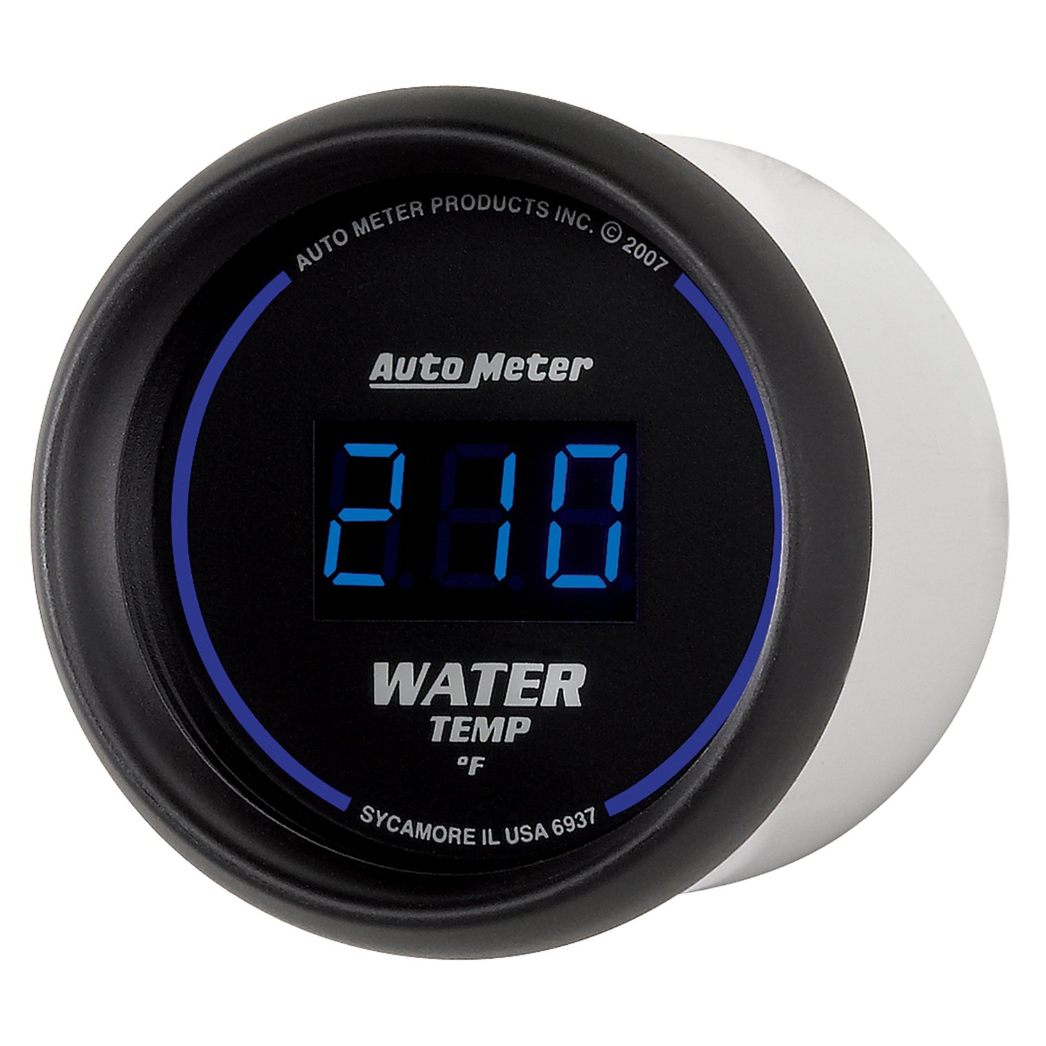 AutoMeter 6937 - GAUGE, WATER TEMP, 2 1/16", 340?F, DIGITAL, BLACK DIAL W/ BLUE LED 4